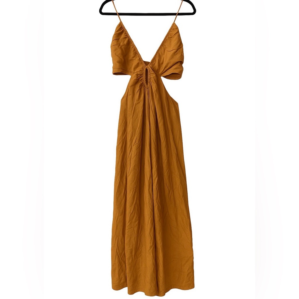 Banana Republic Backless Linen Dress